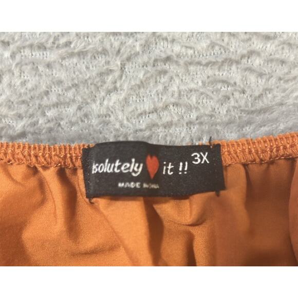 Absolutely Love It Dress Women’s 3X Orange Sundress Spaghetti Strap Ruffle Hem - Picture 7 of 9